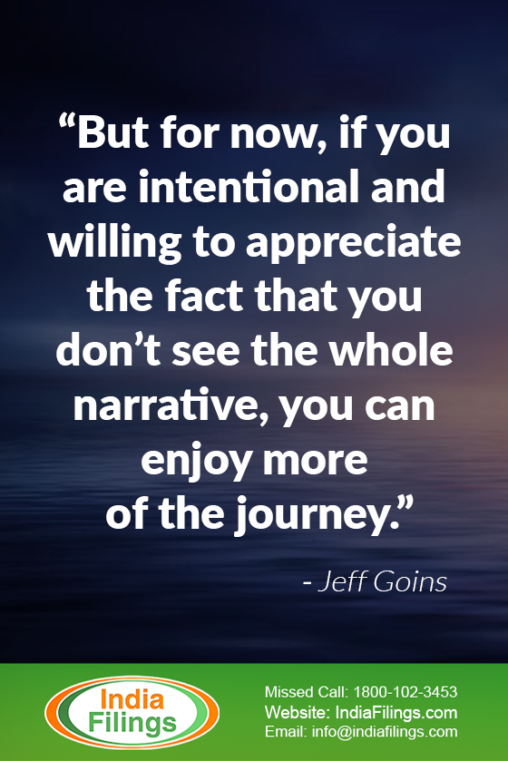 “But for now, if you are intentional and willing to appreciate the fact that you don’t see the whole narrative, you can enjoy more of the journey.” 