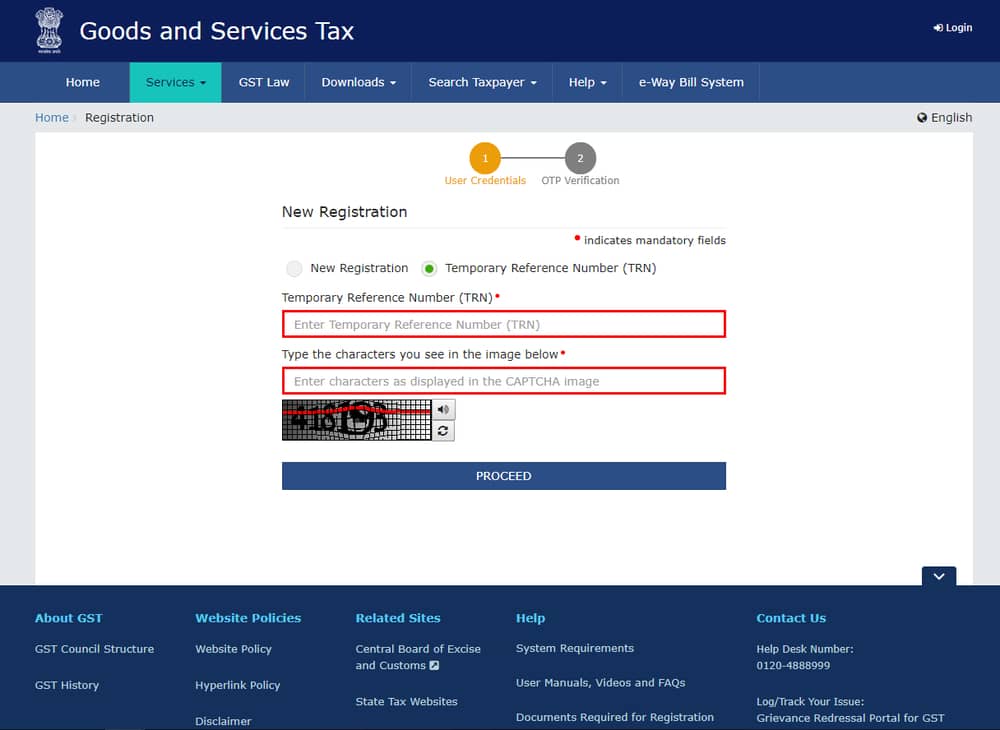 Register DSC on GST Portal - Step 2