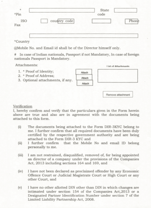 DIR-3 eKYC Form - Page 3