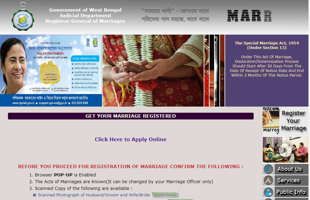 Marriage-Registration-Procedure-in-West-Bengal-Apply-Online