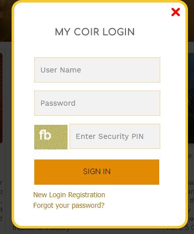 coir application form login