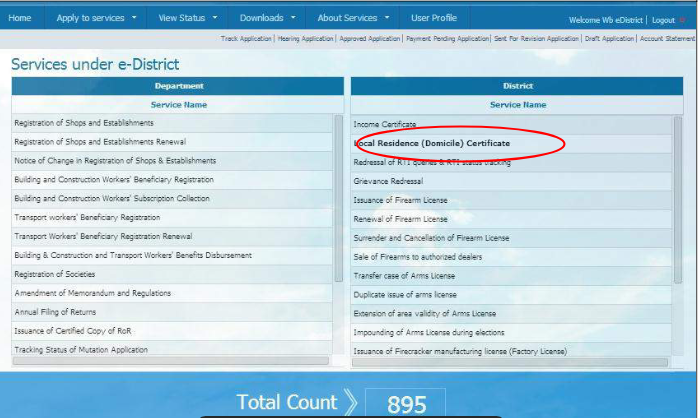 apply certificate online domicile bengal west Domicile Certificate West Application  Procedure  Bengal