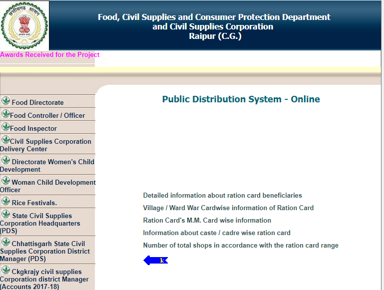 Chhattisgarh-Ration-Card-Online-System