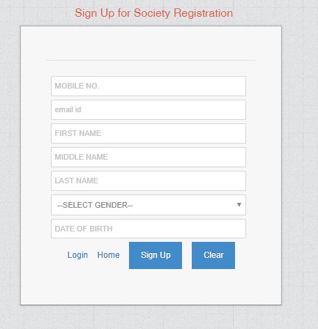 Karnataka Society Registration sign up