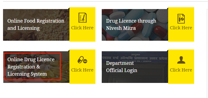 Uttar Pradesh Drug License - Home page