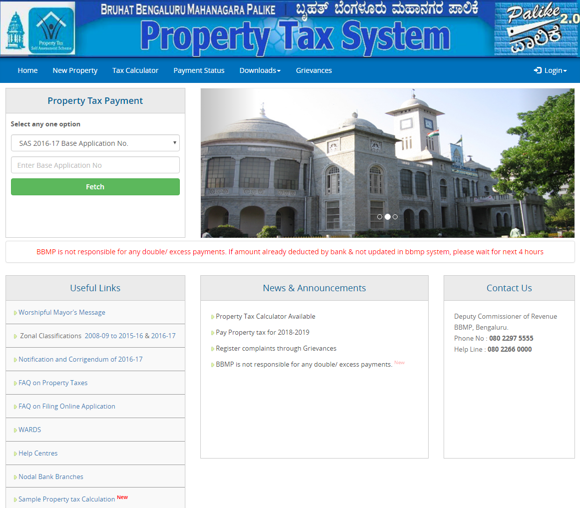 Bbmp Tax Paid Receipt Print