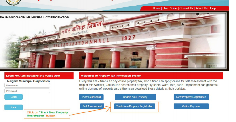 Chhattisgarh Property Registration - Track Application