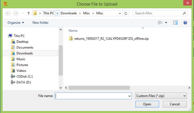 Image 2 Export to Excel Feature in Return Offline Tool