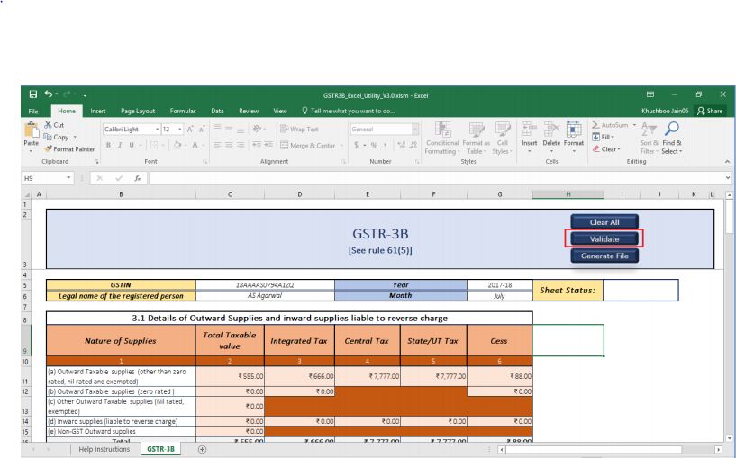 GSTR 3B Offline Utility - Guide to Prepare GSTR 3B Offline - IndiaFilings