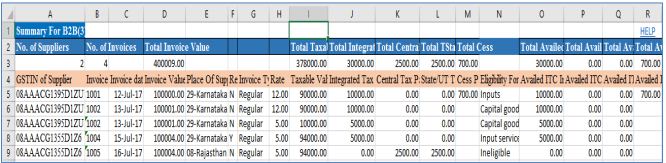 Image 6 GSTR 2 Filing using Returns Offline Tool