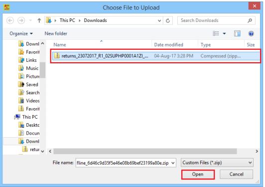 Image 7 Modify GSTR 1 Return File Using Returns Offline tool