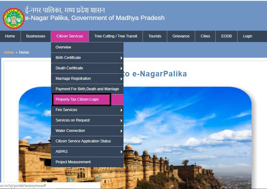 Madhya Pradesh Property Tax - Citizen services