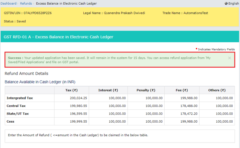 GST-Refund-Electronic-Cash-Ledger-Refund-Details