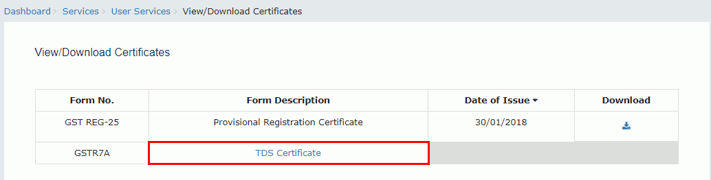 Step 4-GSTR-7A