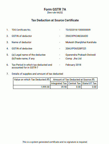 Step 8-GSTR-7A