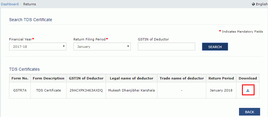 Step 8-GSTR-7A