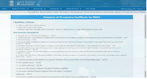 West Bengal Occupancy Certificate- Image 3