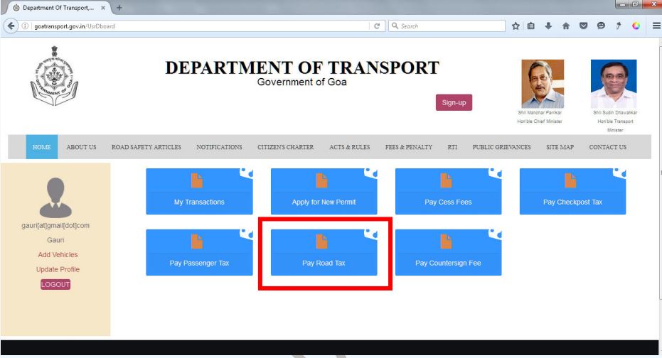 Image 5 Goa Vehicle Tax