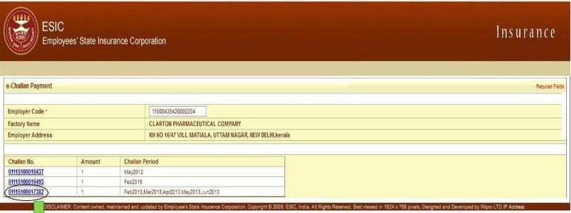 Image 6 Online Payment of ESIC Monthly Contribution