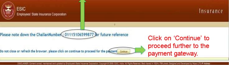 Image 7 Online Payment of ESIC Monthly Contribution