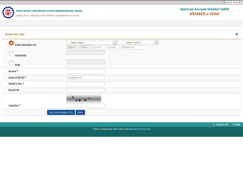 Step 5: UAN Portal