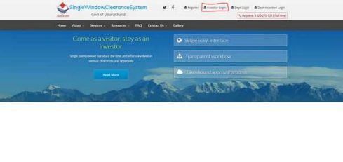 UttaraKhand Single Window Portal - Image 2