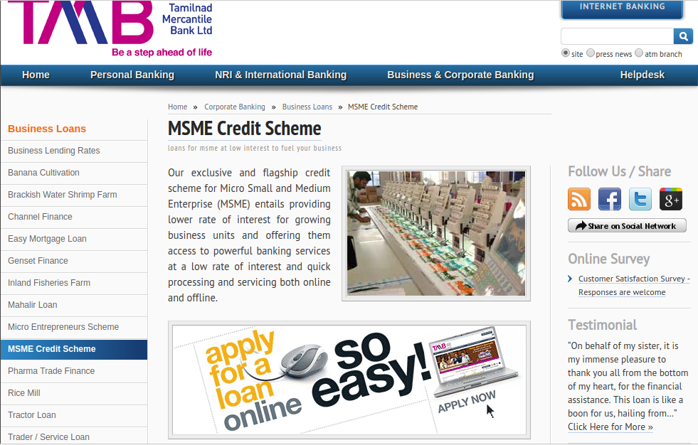 Image 2 TMB MSME Credit Scheme