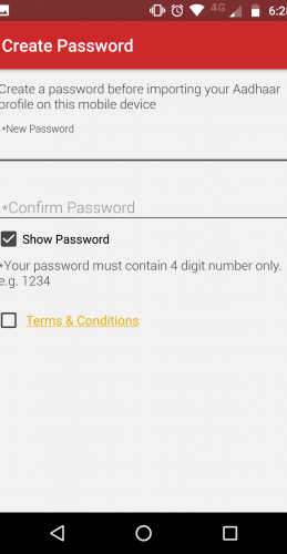 mAadhaar Password