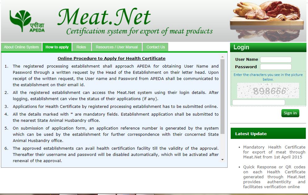 Image 2 Health Certificate for Export of Food Products