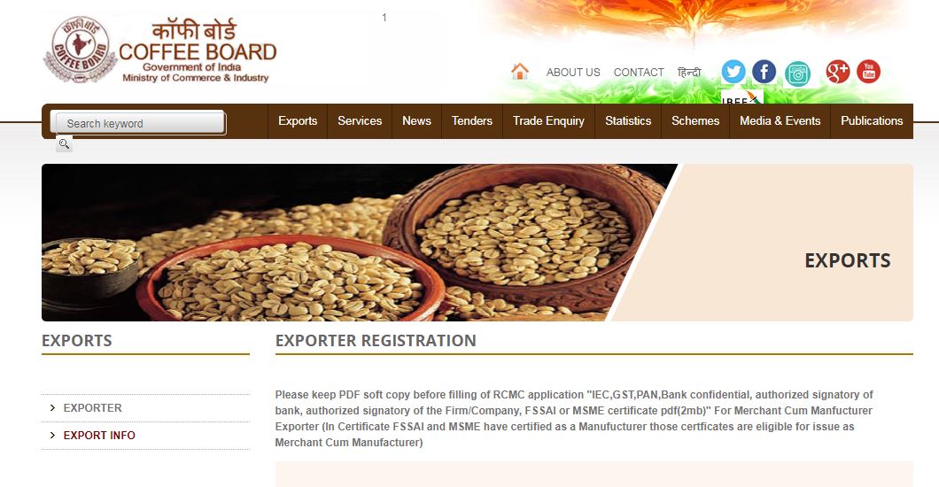 Coffee-Board-of-India-Exporter-Registration