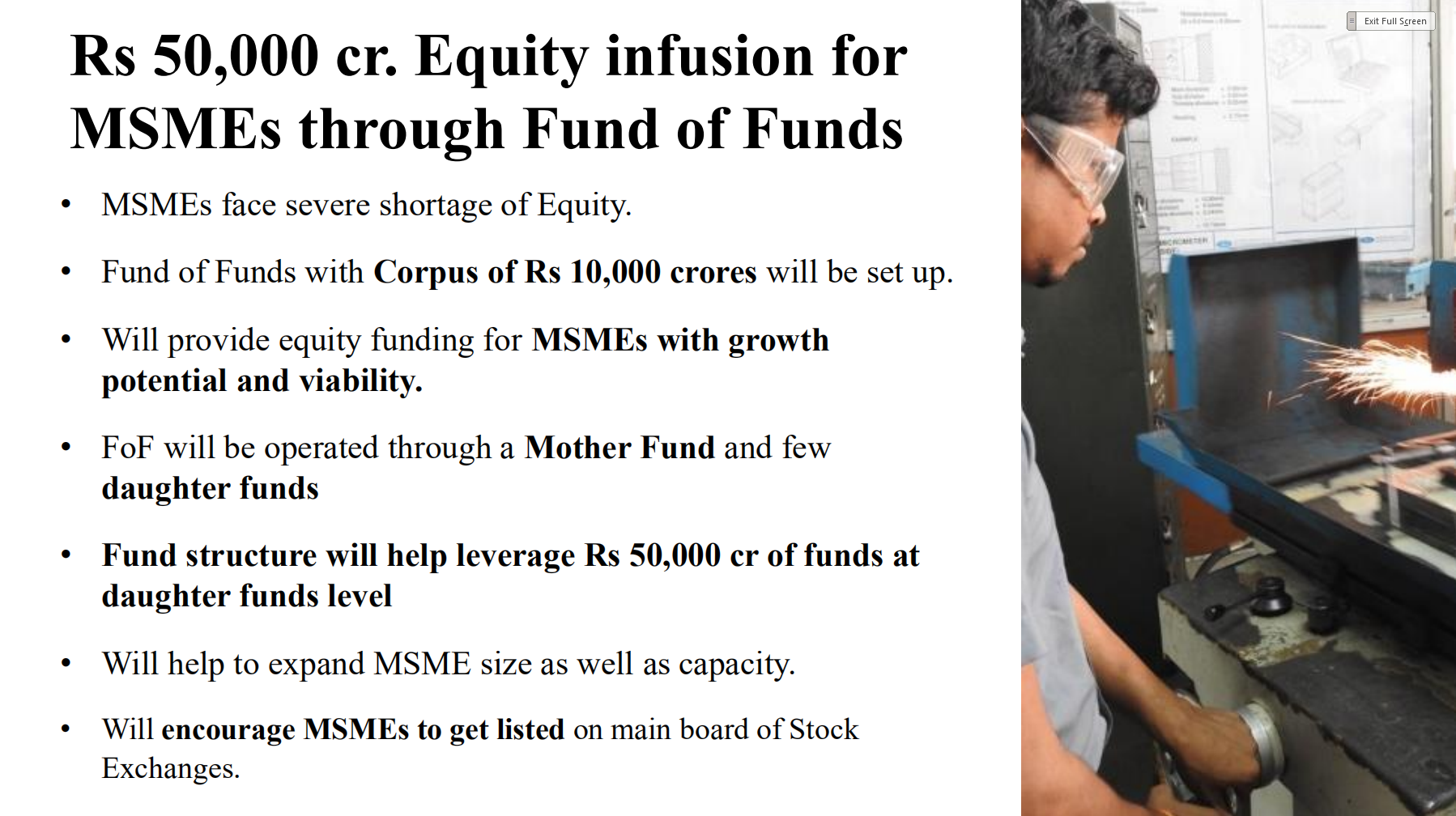 Equity for MSMEs