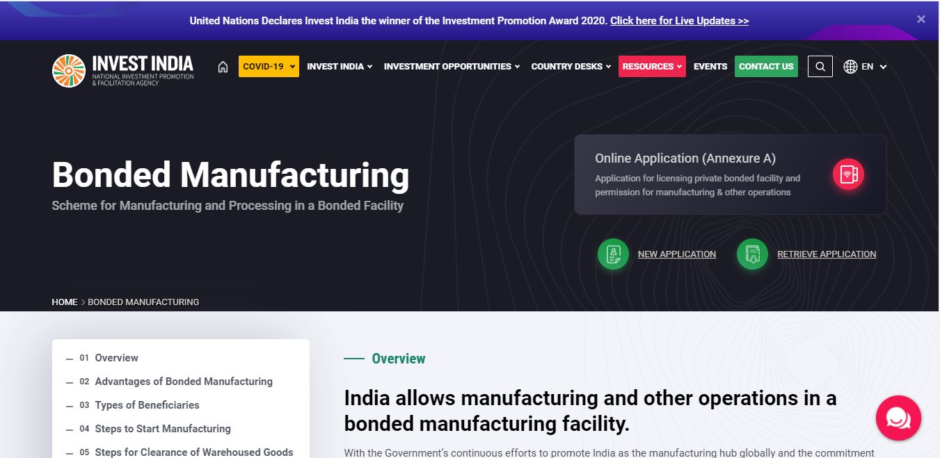 Revised Guidelines of Bonded Manufacturing Scheme - Application1