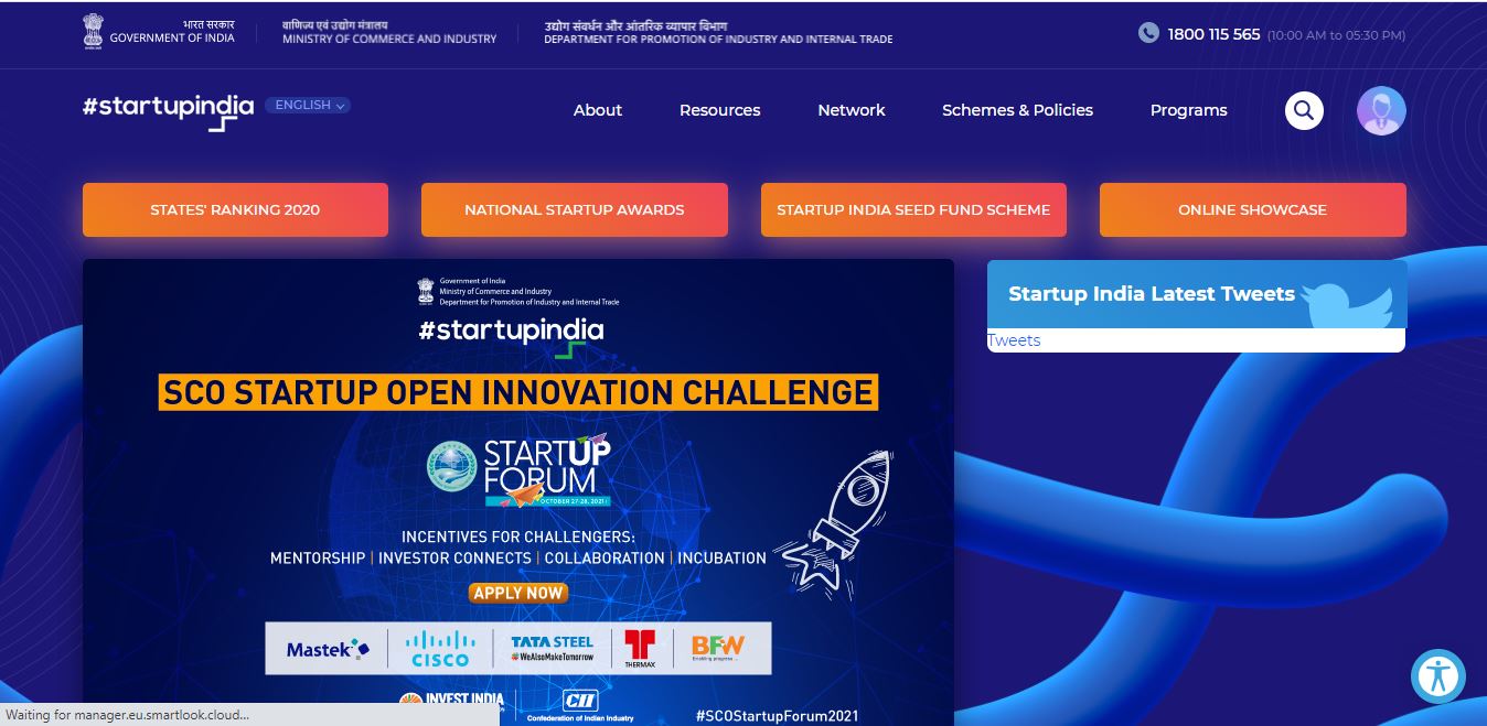 iAspire - Startup India Homepage