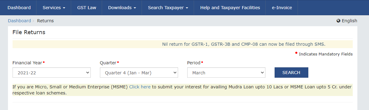 How to file GSTR 3b Step 3