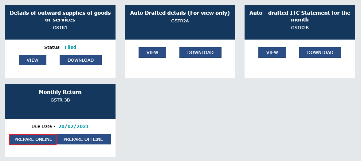 How to file GSTR 3b Step 4