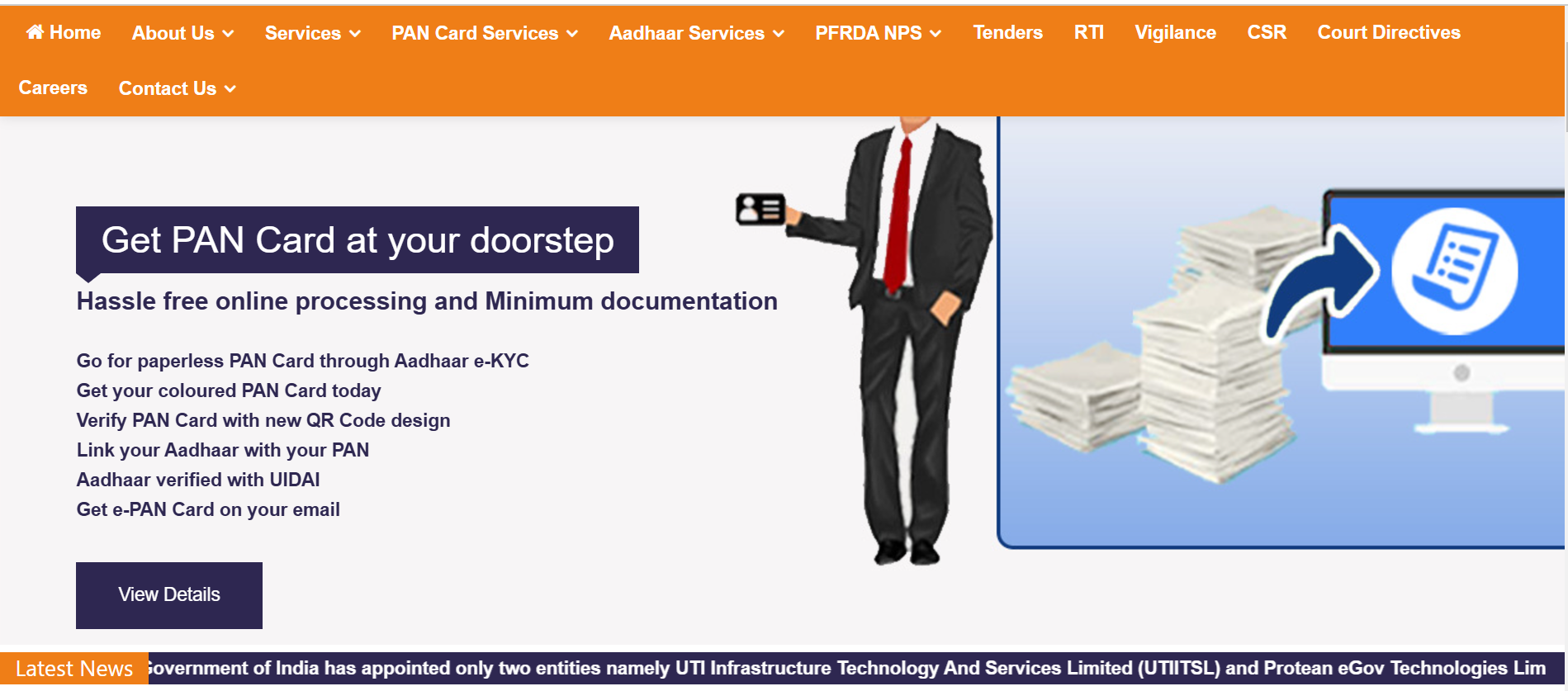 Get PAN 2.0 Card Online from the UTIITSL Website - 1