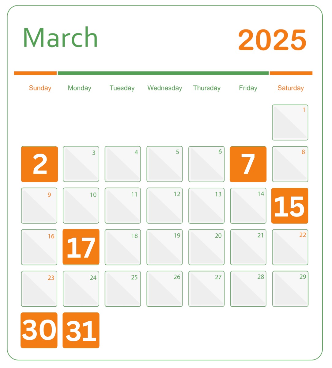 March Income Tax Calendar